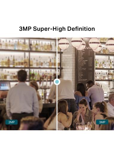 TP-Link VIGI C430I Cámara de Videovigilancia de Exterior Tipo Turret 2.8mm 3MP Blanca