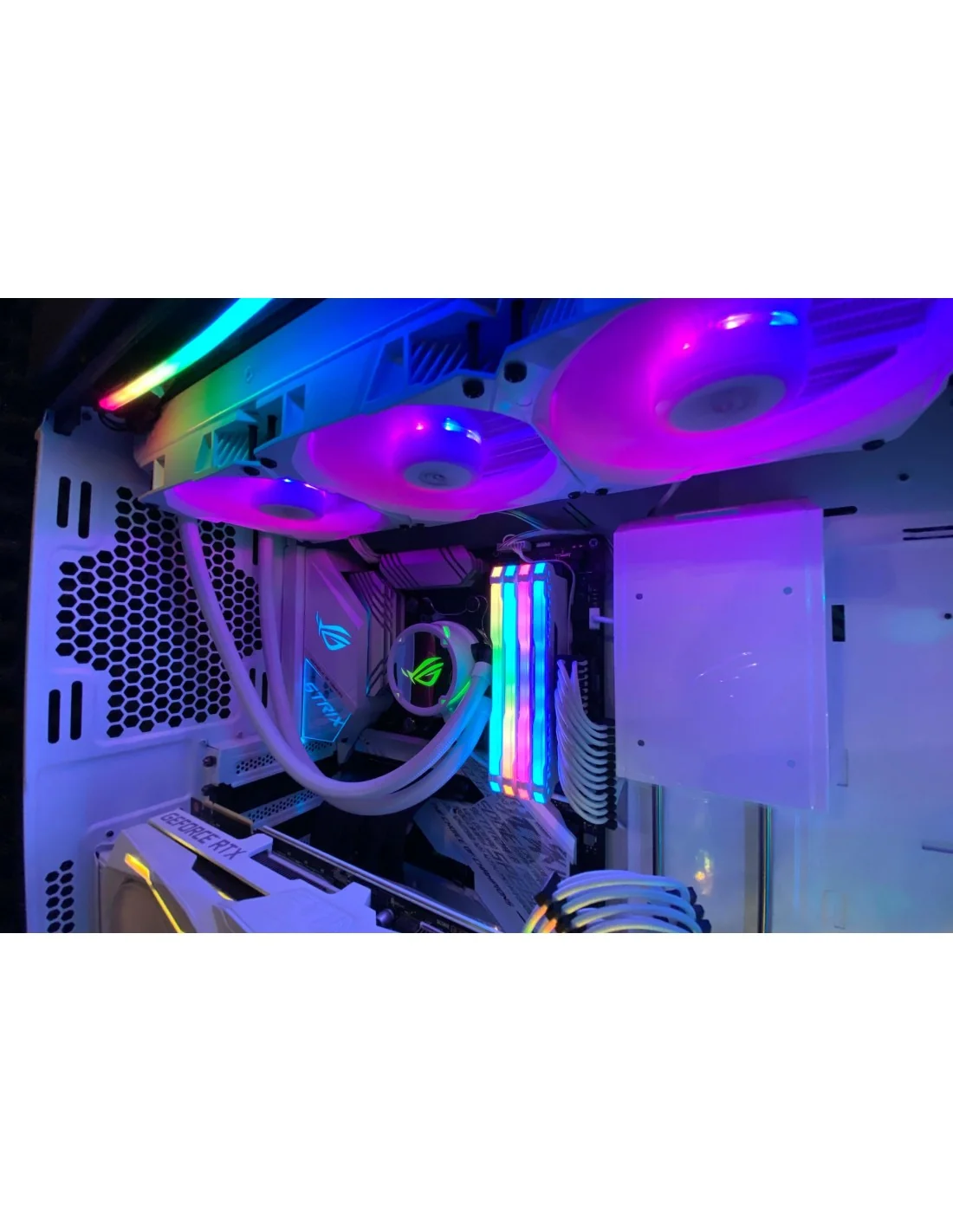 Asus ROG Strix LC 240 RGB White Edition Kit de Refrigeración Líquida 240mm Blanco