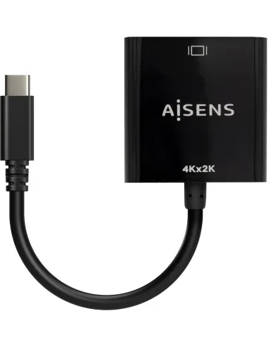 Aisens A109-0684 Conversor de Imagen USB-C a HDMI 4K 15 cm Negro