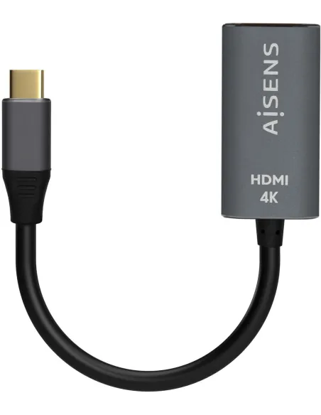 Aisens A109-0683 Conversor de Imagen USB-C a HDMI 4K 15 cm Gris