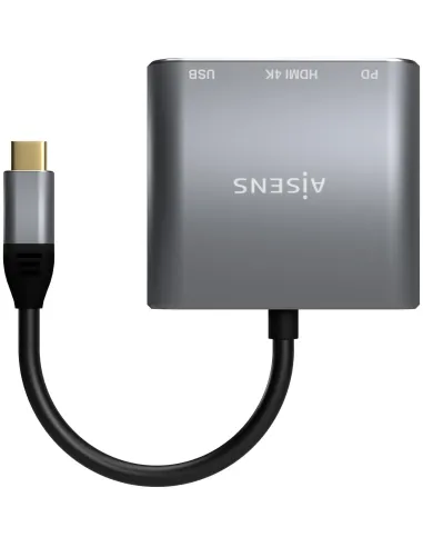 Aisens A109-0669 Conversor de Imagen USB-C a USB-C/USB-A/HDMI 4K 15 cm Gris