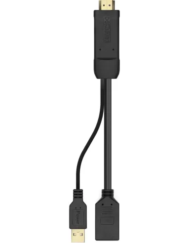 Aisens A122-0642 Conversor de Imagen USB-A PD/HDMI a DisplayPort 10 cm Negro