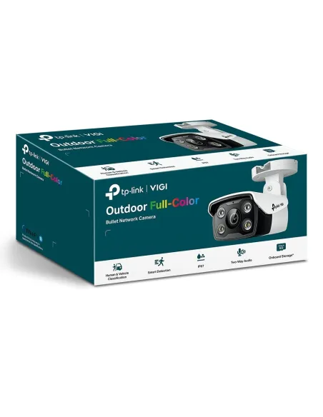 TP-Link VIGI C340 Full-Color Cámara de Videovigilancia de Exterior Tipo Bullet IP66 2.8mm 4MP Blanca