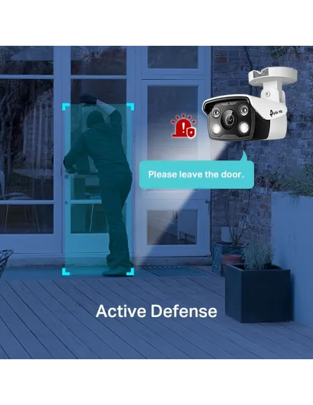 TP-Link VIGI C340 Full-Color Cámara de Videovigilancia de Exterior Tipo Bullet IP66 4mm 4MP Blanca