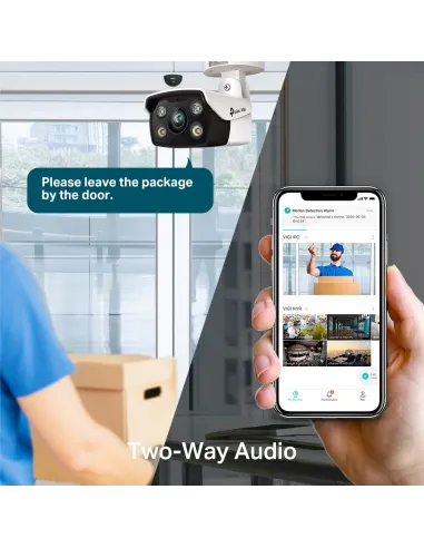 TP-Link VIGI C340 Full-Color Cámara de Videovigilancia de Exterior Tipo Bullet IP66 4mm 4MP Blanca