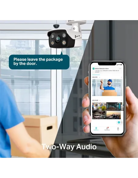 TP-Link VIGI C340 Full-Color Cámara de Videovigilancia de Exterior Tipo Bullet IP66 4mm 4MP Blanca