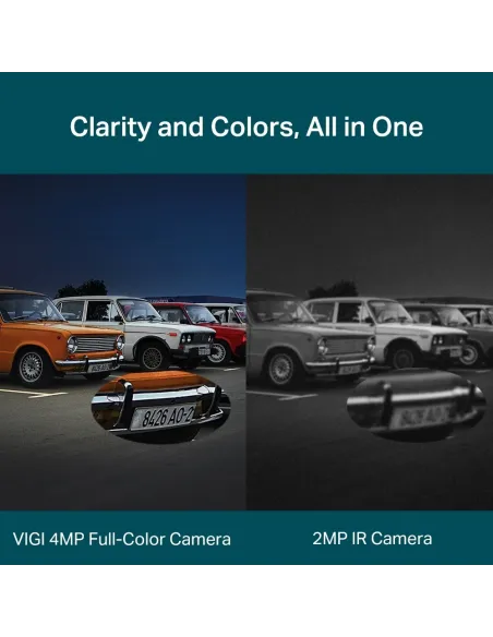 TP-Link VIGI C340 Full-Color Cámara de Videovigilancia de Exterior Tipo Bullet IP66 4mm 4MP Blanca