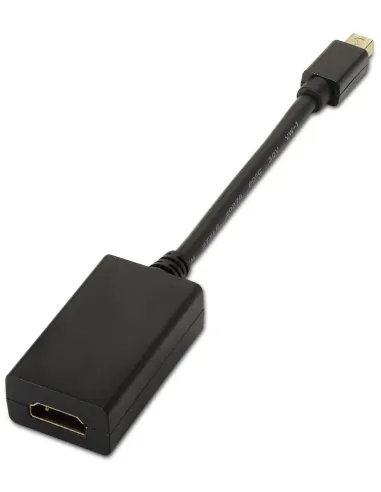 Aisens A125-0137 Conversor de Imagen Mini DisplayPort a HDMI 15 cm Negro