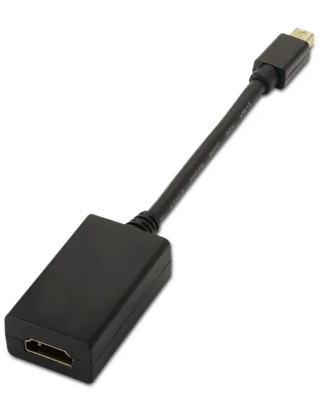 Aisens A125-0137 Conversor de Imagen Mini DisplayPort a HDMI 15 cm Negro