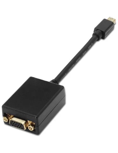 Aisens A125-0135 Conversor de Imagen Mini DisplayPort Macho a VGA Hembra 15 cm Negro
