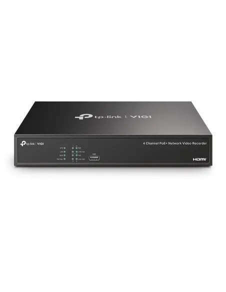 TP-Link VIGI NVR1004H-4P-2TB Videograbador NVR 4 Canales PoE +