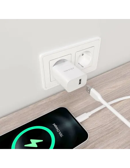 Aisens A110-0853 Cargador USB-A 10,5 W Blanco