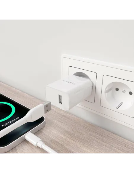 Aisens A110-0853 Cargador USB-A 10,5 W Blanco