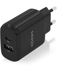 Aisens A110-0759 Cargador USB-A y USB-C 25 W Negro-ADAP59137