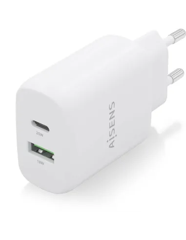 Aisens A110-0758 Cargador USB-A y USB-C 25 W Blanco
