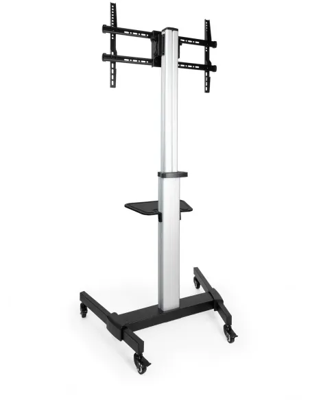 TooQ Hera FS1886M-B Soporte de Suelo con Ruedas 37"- 86" Máx. 50 Kg Plata