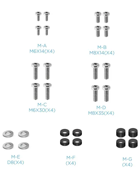 TooQ Hera FS1886M-B Soporte de Suelo con Ruedas 37"- 86" Máx. 50 Kg Plata