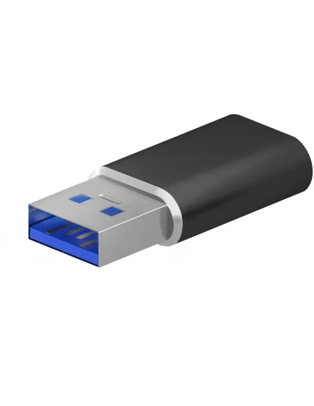 Aisens A108-0678 Adaptador de USB USB-A a USB-C Negro