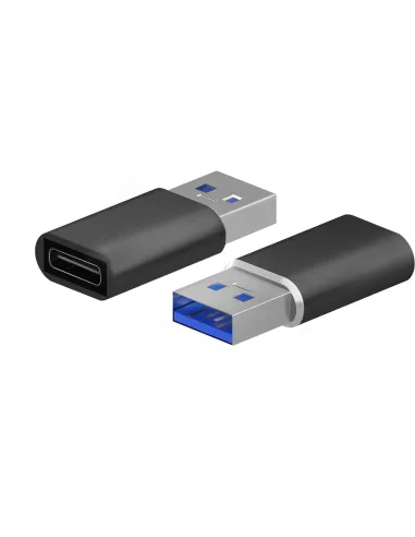 Aisens A108-0678 Adaptador de USB USB-A a USB-C Negro