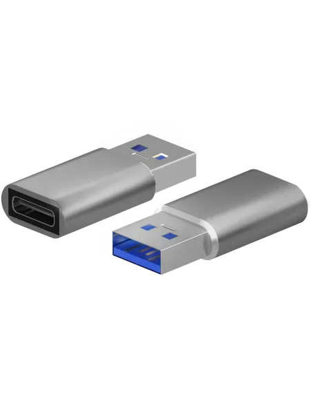 Aisens A108-0677 Adaptador de USB USB-A a USB-C Gris
