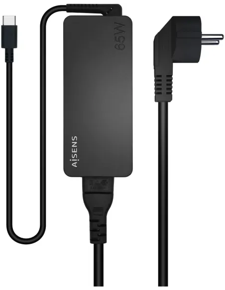 Aisens ASCH-1PD65D-BK Cargador USB-C 65 W 1,2M Negro