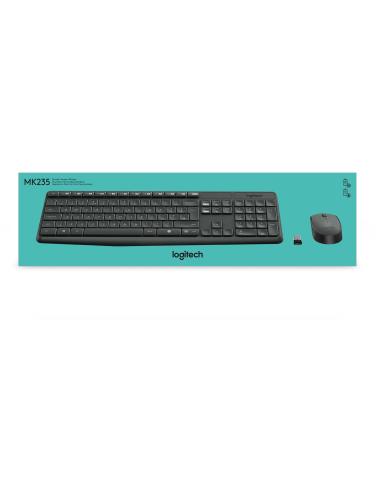 Logitech 920-007919 MK235 Teclado y Ratón Inalámbrico Gris
