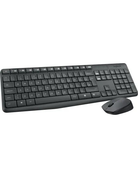 Logitech 920-007919 MK235 Teclado y Ratón Inalámbrico Gris