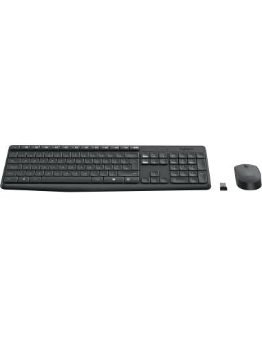 Logitech 920-007919 MK235 Teclado y Ratón Inalámbrico Gris