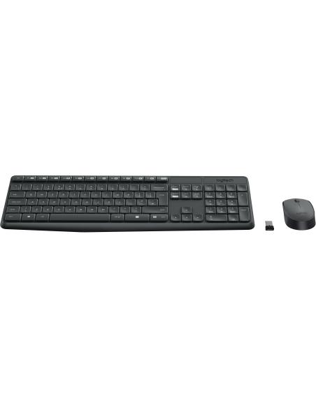 Logitech 920-007919 MK235 Teclado y Ratón Inalámbrico Gris