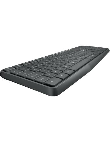 Logitech 920-007919 MK235 Teclado y Ratón Inalámbrico Gris