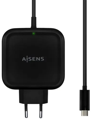 Aisens ASCH-1PD65WL-BK Cargador USB-C 65 W 1,2M Negro
