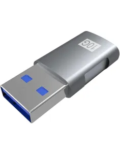 Aisens A108-0655 Adaptador USB USB-C a USB-A Gris-ADAP56063