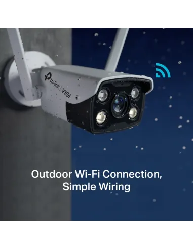 TP-Link VIGI C340-W Full-Color Cámara de Videovigilancia de Exterior Tipo Bullet IP66 4mm 4MP Blanca