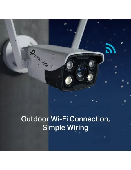 TP-Link VIGI C340-W Full-Color Cámara de Videovigilancia de Exterior Tipo Bullet IP66 4mm 4MP Blanca