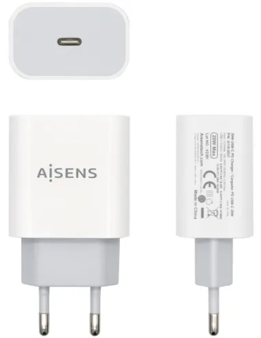 Aisens A110-0537 Cargador USB-C 20 W Blanco