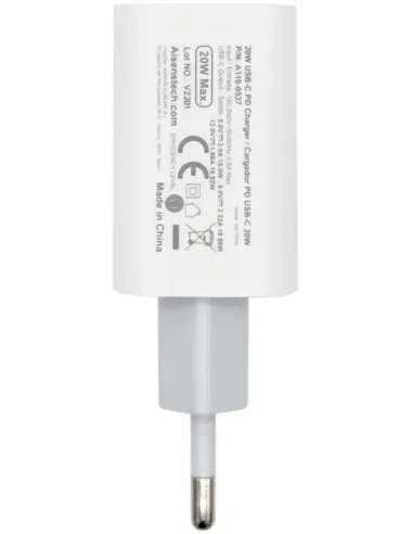 Aisens A110-0537 Cargador USB-C 20 W Blanco