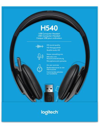 Logitech H540 Auriculares Negros