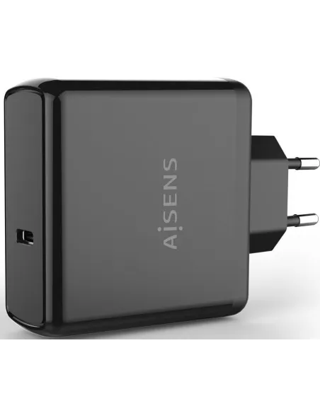 Aisens ASCH-1PD60-BK Cargador USB-C Carga Rápida 60 W Negro