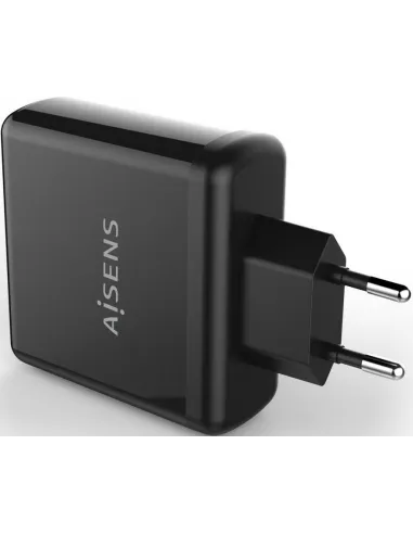 Aisens ASCH-1PD60-BK Cargador USB-C Carga Rápida 60 W Negro