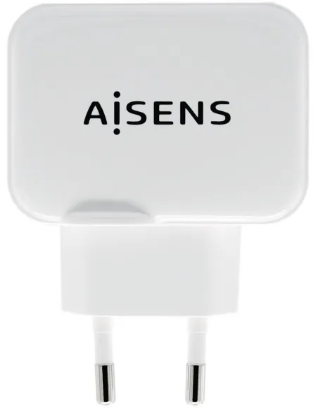Aisens A110-0439 Cargador 2x USB-A 17W Blanco