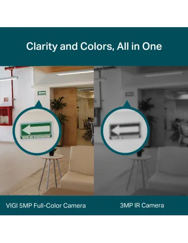 TP-Link VIGI C450 Cámara de Videovigilancia de Interior Tipo Turret 2.8mm 5MP Blanca