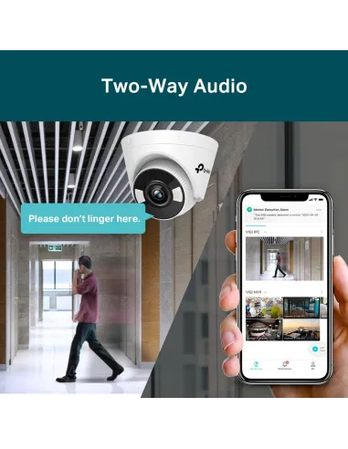 TP-Link VIGI C450 Cámara de Videovigilancia de Interior Tipo Turret 2.8mm 5MP Blanca