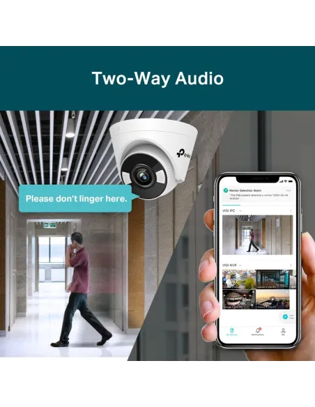 TP-Link VIGI C450 Cámara de Videovigilancia de Interior Tipo Turret 2.8mm 5MP Blanca