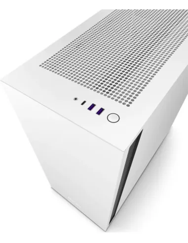 NZXT H7 Cristal Templado USB 3.2 Blanca/Negra