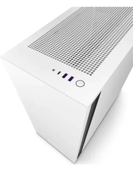 NZXT H7 Cristal Templado USB 3.2 Blanca/Negra