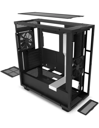 NZXT H7 Cristal Templado USB 3.2 Blanca/Negra