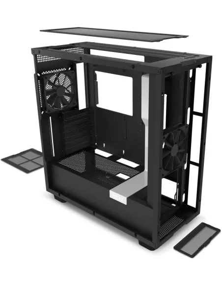 NZXT H7 Cristal Templado USB 3.2 Blanca/Negra