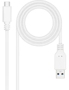 Nanocable 10.01.4001-L150-W Cable USB-A a USB-C 3.2 Gen2 Macho/Hembra 1.5M Blanco-CABL57986