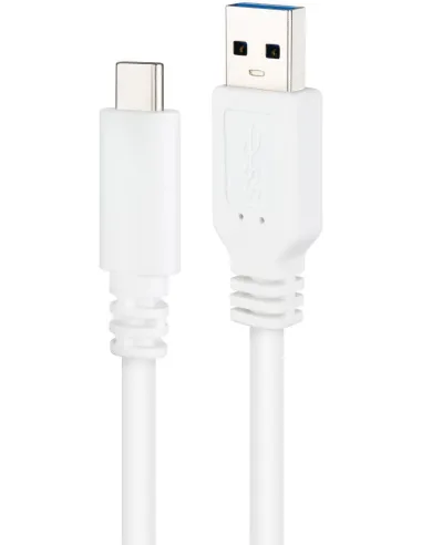 Nanocable 10.01.4001-L150-W Cable USB-A a USB-C 3.2 Gen2 Macho/Hembra 1.5M Blanco