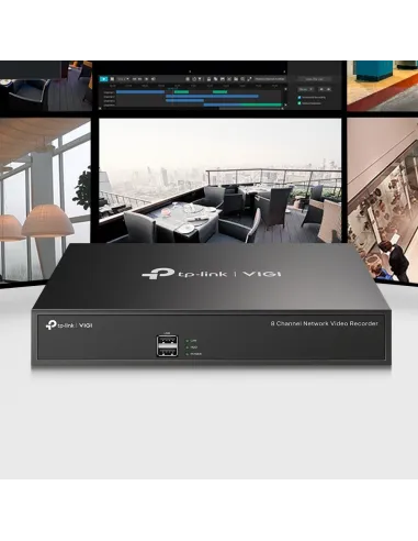 TP-Link VIGI NVR1008H Grabador de Video en Red (NVR) 8 canales Negro